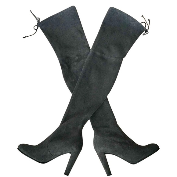 New STUART WEITZMAN Highland Over The Knee Suede Boots Size 8 - Picture 1 of 7